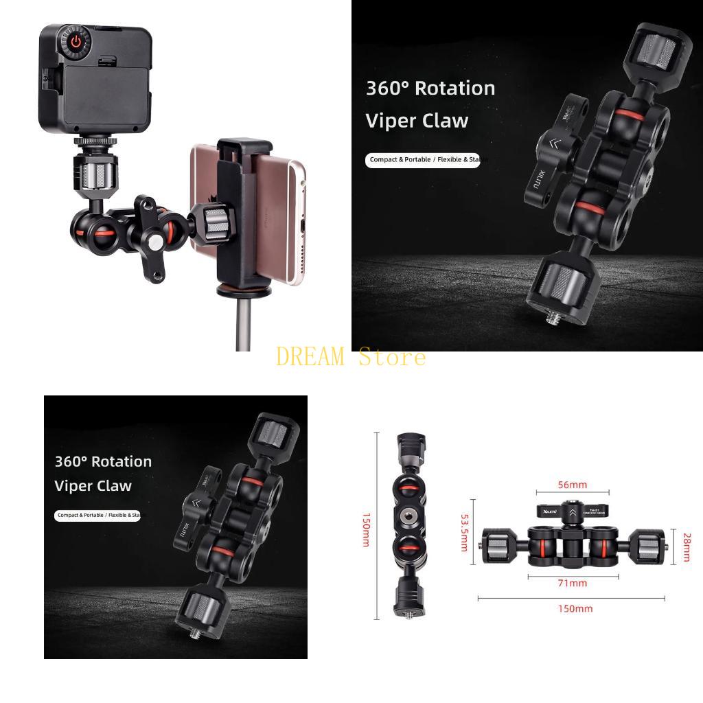 Monitor Arm Single - Camera Magics Arm with Double Ball