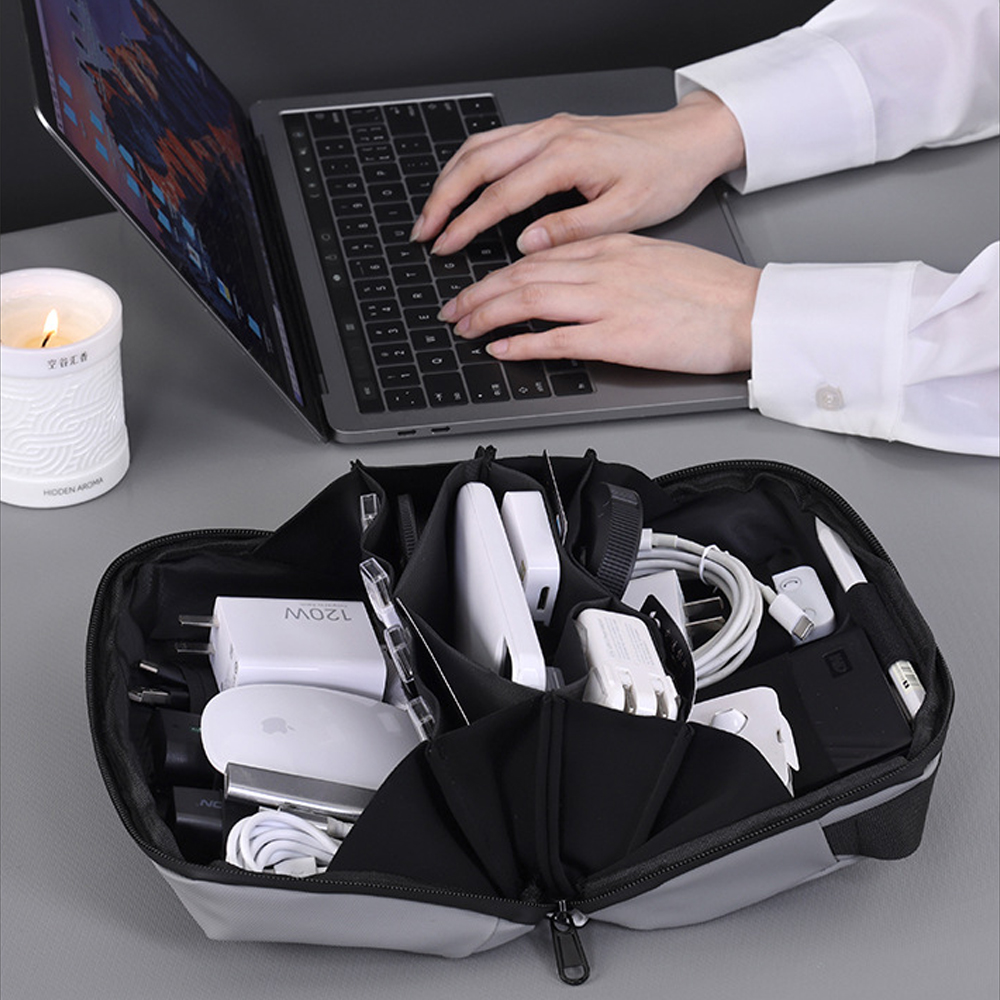 Tech Accessories Travel Bag - 1PCS Travel Tech Pouch,Waterproof Cord CaseElectronics