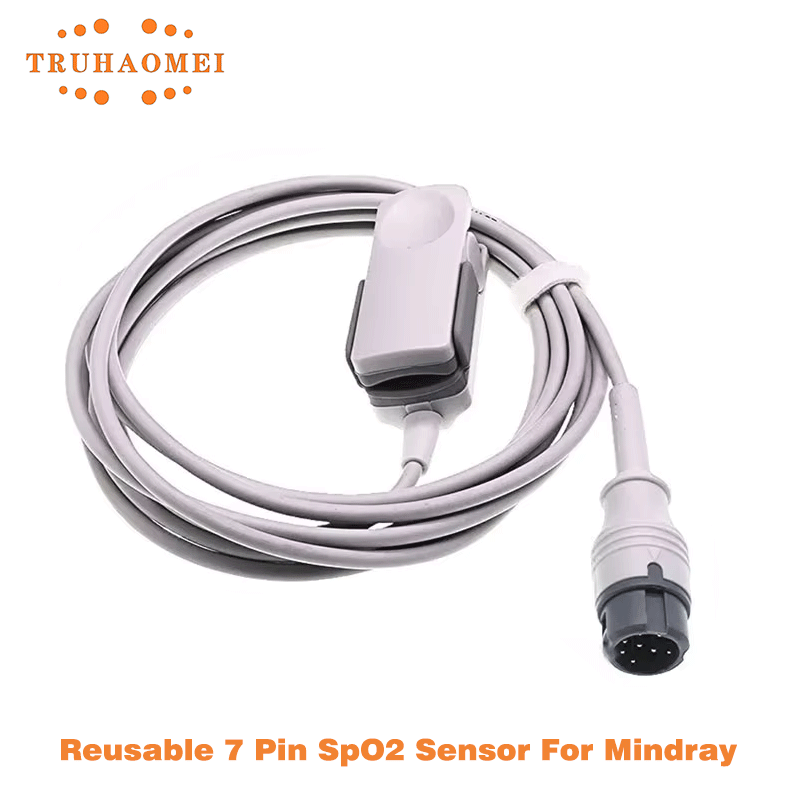 Tech Accessories - 8 Pin Reusable SPO2 Sensor for
