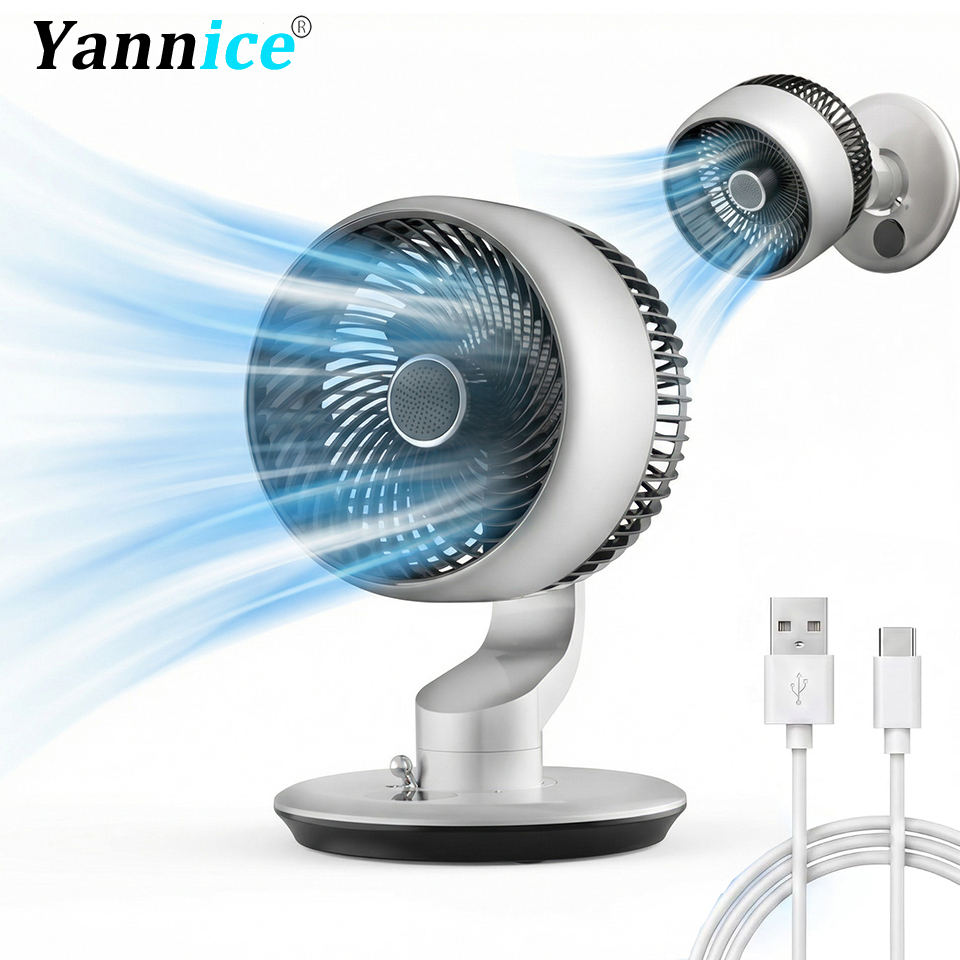 Usb Fan Silent - 7800mAh USB Desk Fan 5 Speed