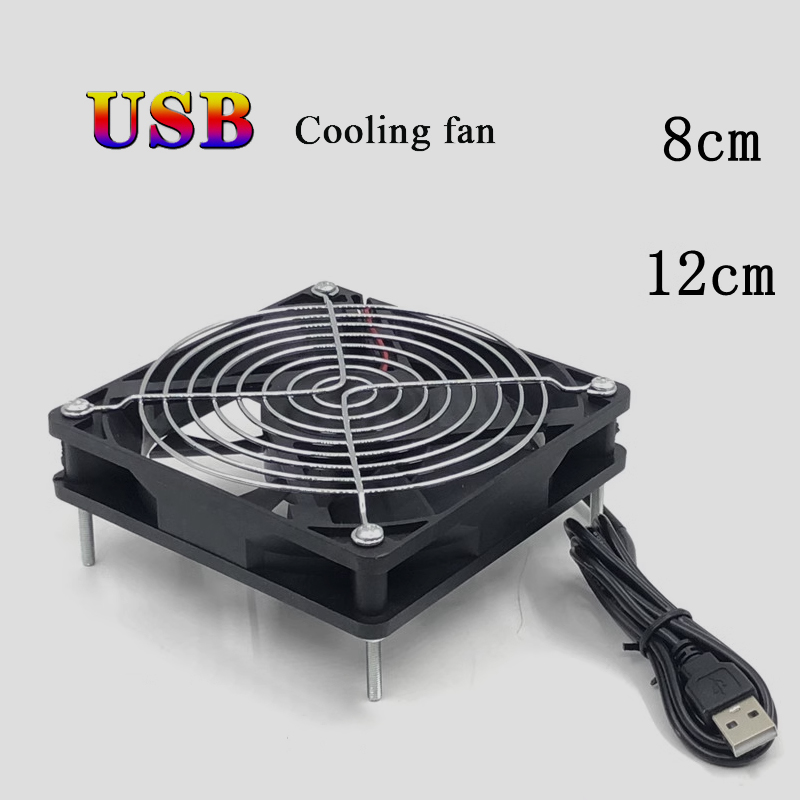Usb Fan Silent - 8/12cm 12V USB Powered Computer PC