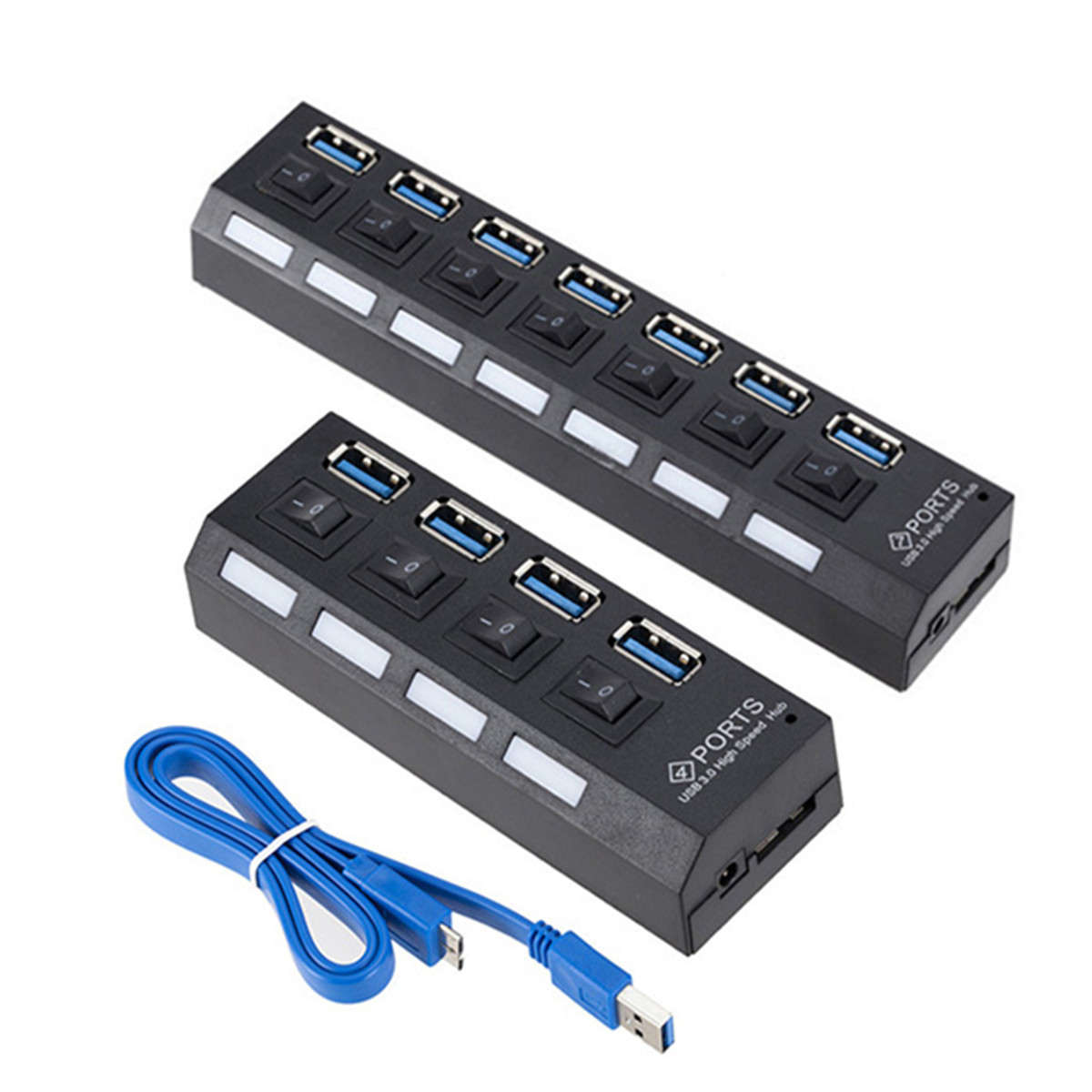 Usb Hub 7 Port - USB 3.0 Hub 5Gbps High Speed
