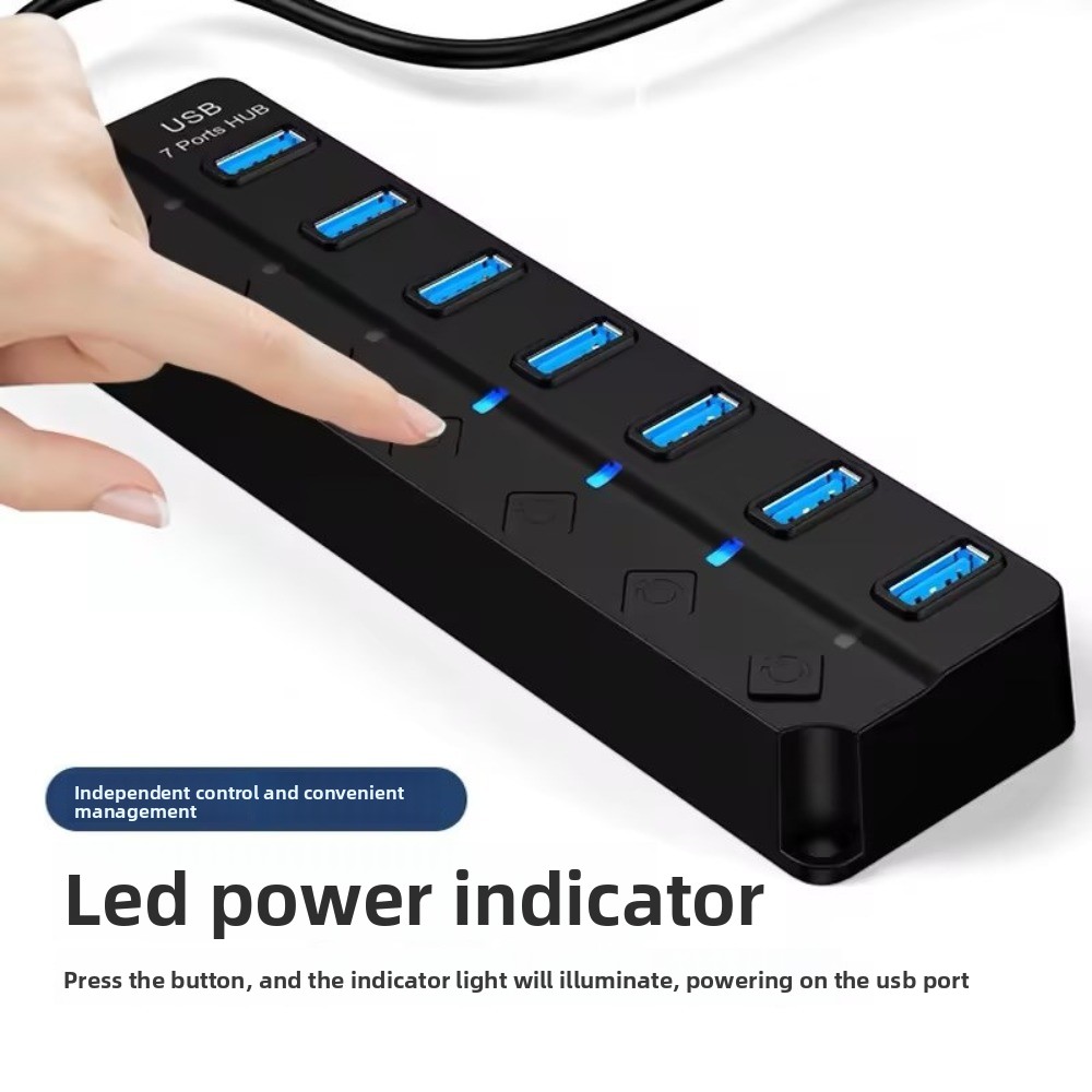 Usb Hub 7 Port - 7 in 1 USB 3.0 Hub