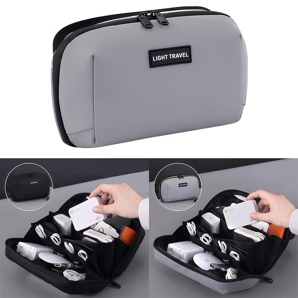 Tech Accessories Travel Bag - Portable Data Cable Storage Bag Dust-proof