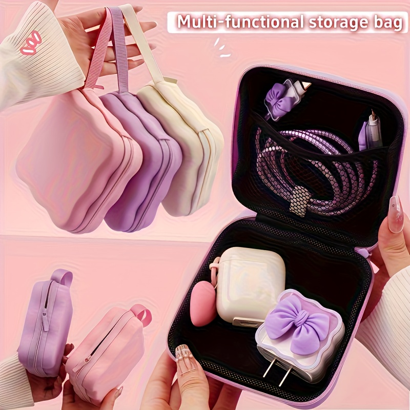 Tech Accessories Kit - Portable Multi-Function Storage Pouch, Wallet, Zipper
