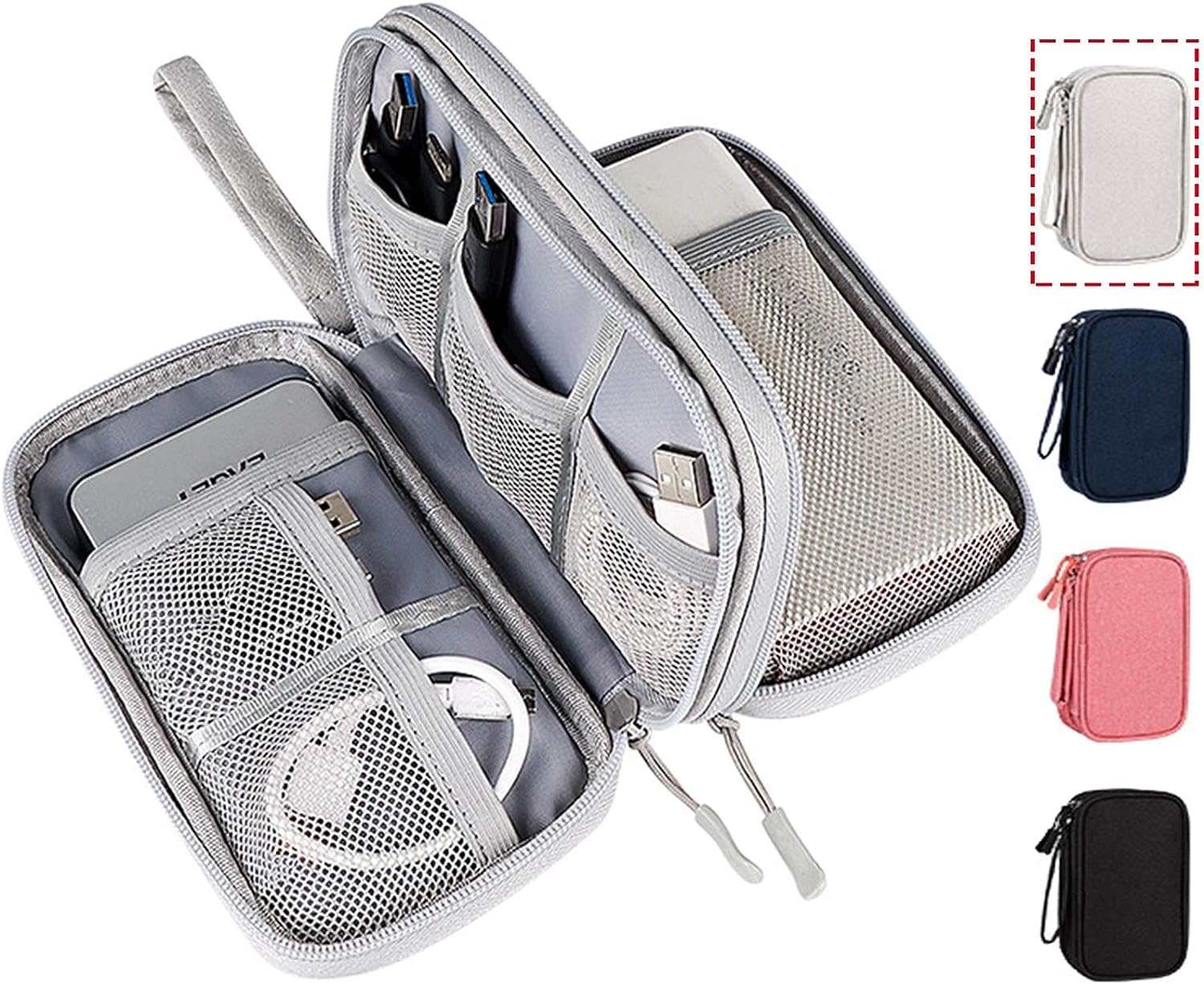 Tech Accessories Kit - Travel Organizer Bag Cable Storage Organizer