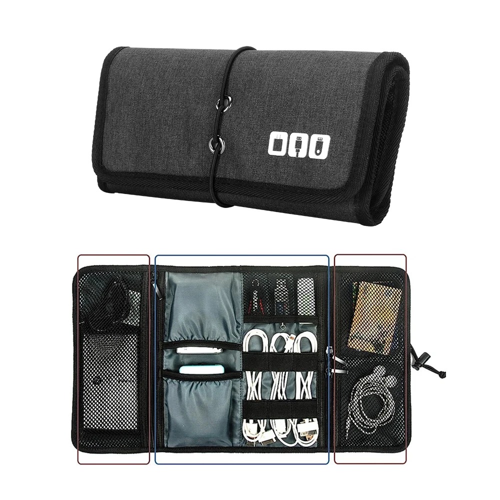 Tech Accessories Travel Bag - Electronic Organizer Cord Pouch, Travel Cable