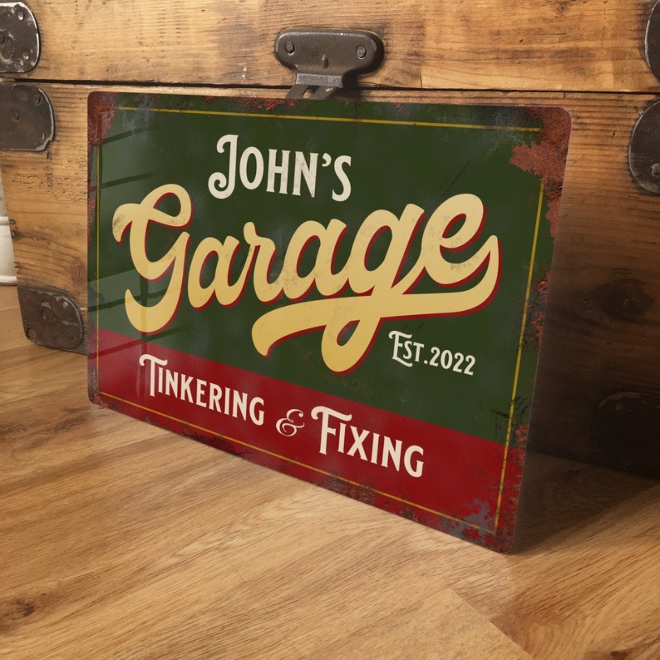 Tech Accessories - Custom Personalised Garage Metal Sign -