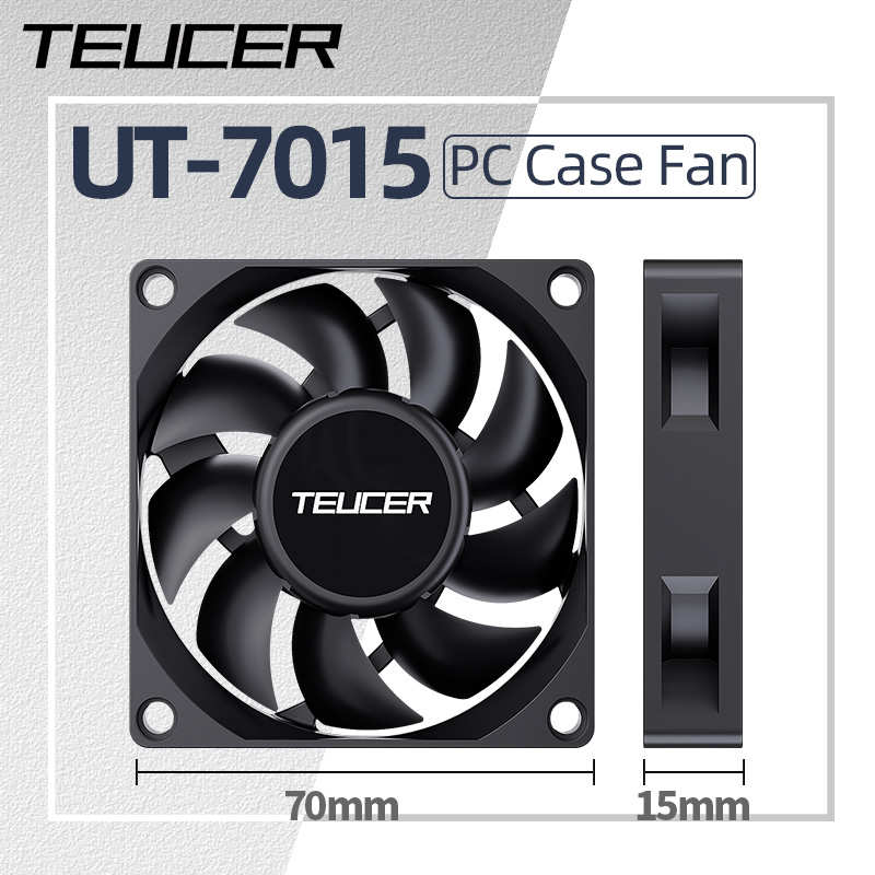 Tech Computer Accessories - Teucer UT-7015 7cm Chassic Cooling Fan
