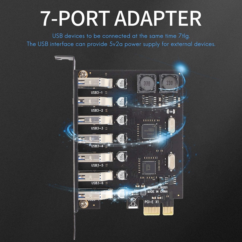 USB 3.0 PCI-E Expansion Card A - Usb Hub 7 Port recension och pris