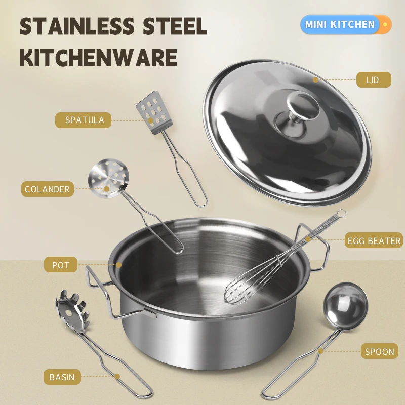 Stainless Steel Kids Kitchen T - Hi Tech Kitchen Accessories recension och pris