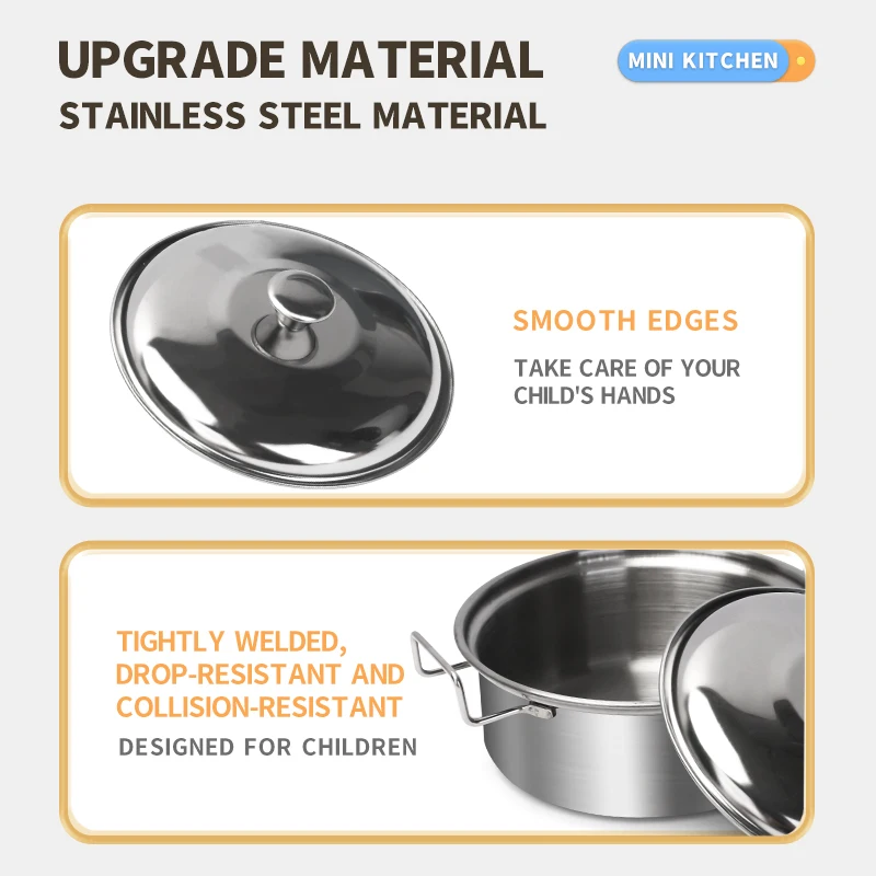 Stainless Steel Kids Kitchen T - Hi Tech Kitchen Accessories recension och pris