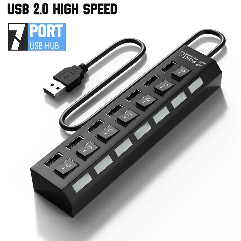 7 In 1 USB 3.0 Hub Multi USB S - Usb Hub 7 Port recension och pris