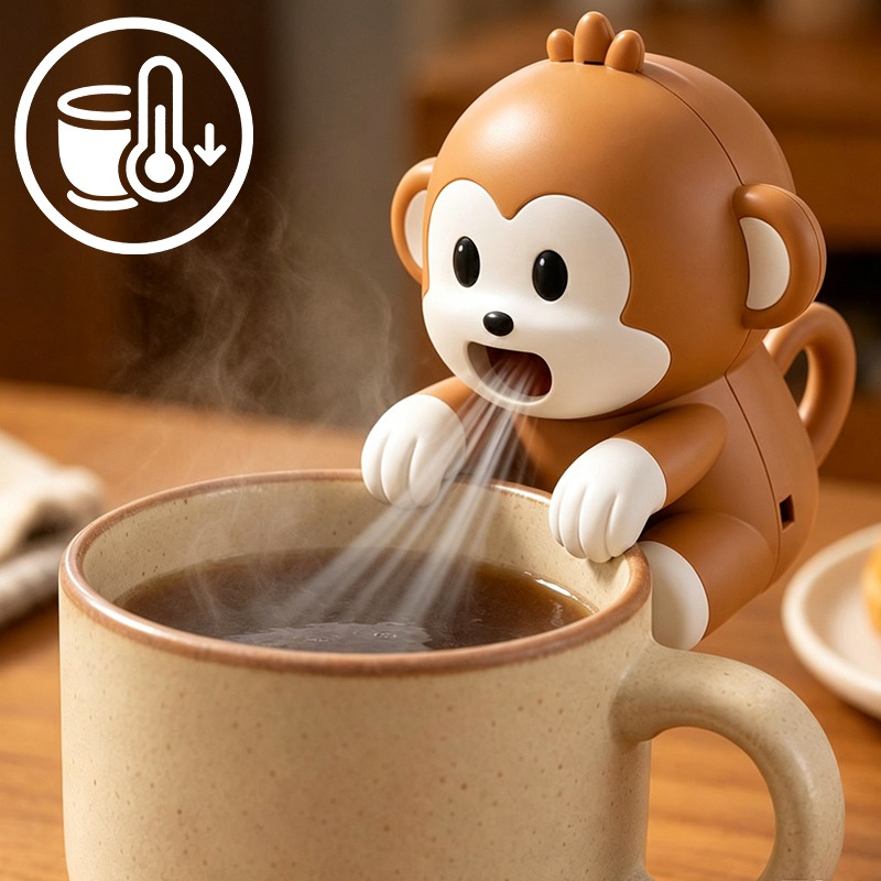Portable Monkey Shaped Food Co - Usb Fan Silent recension och pris