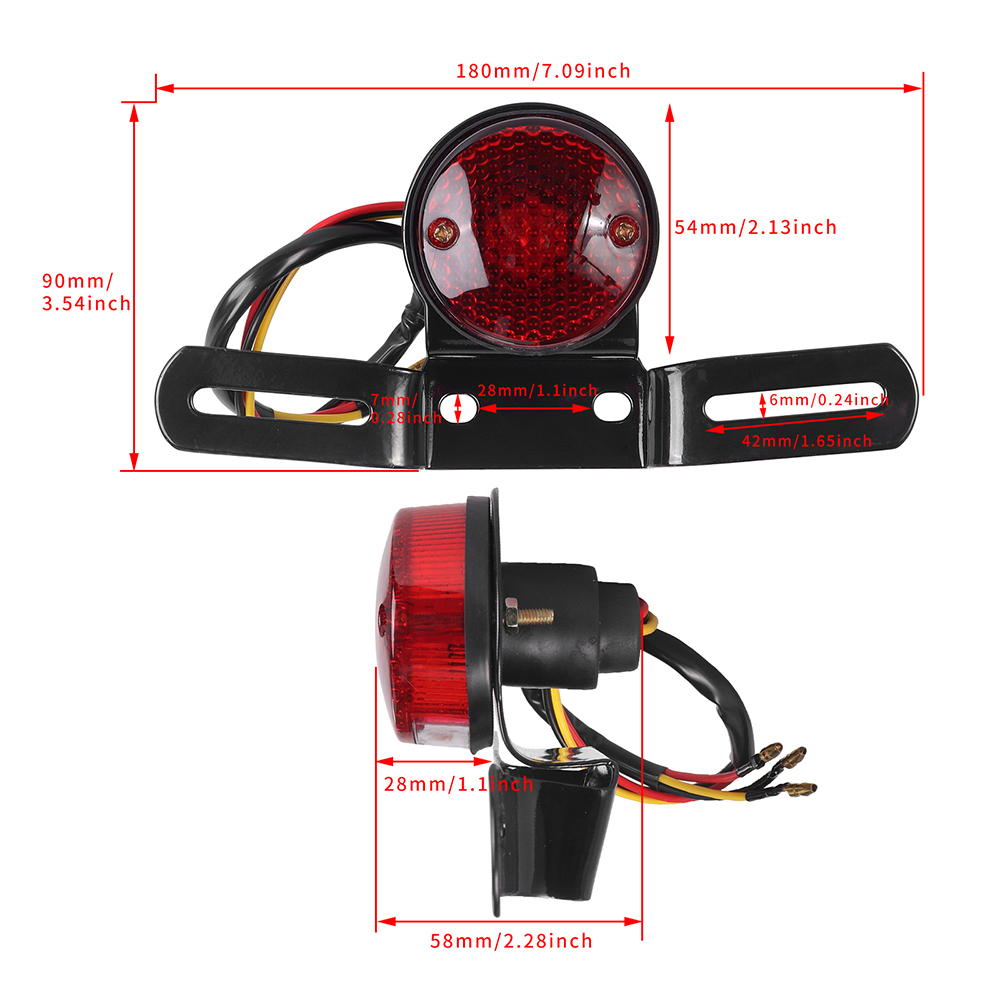 12V Halogen Moto Rear Lights M - Tech Computer Accessories recension och pris