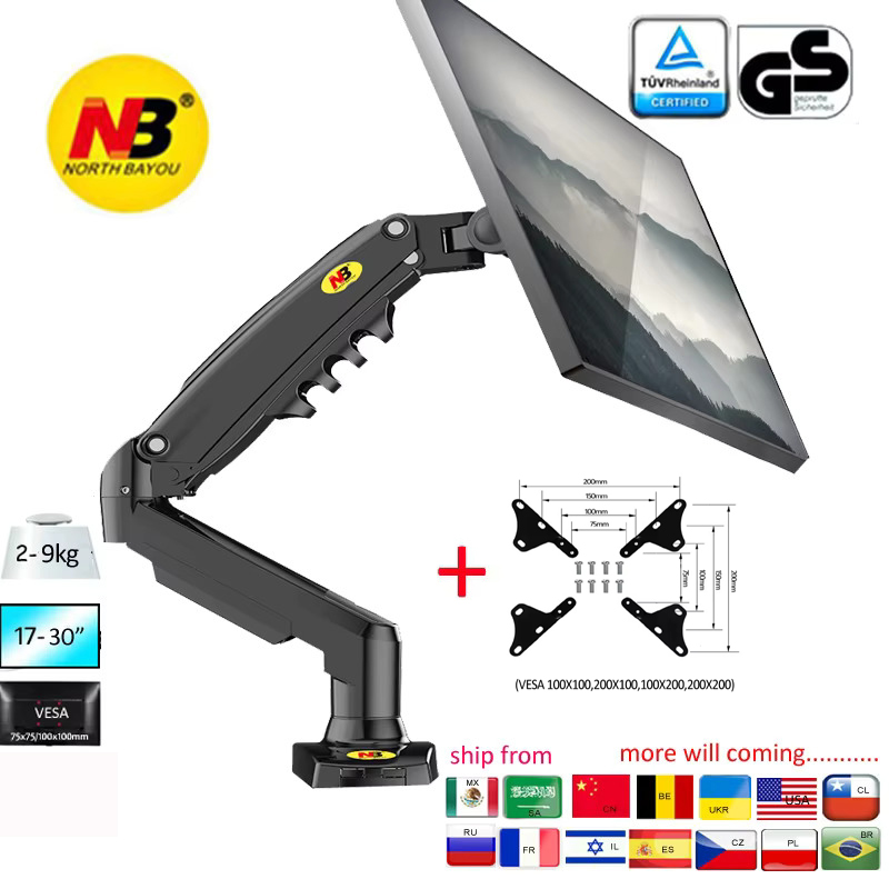 NEW NB F80 17-30' Desktop LED  - Monitor Arm Single recension och pris