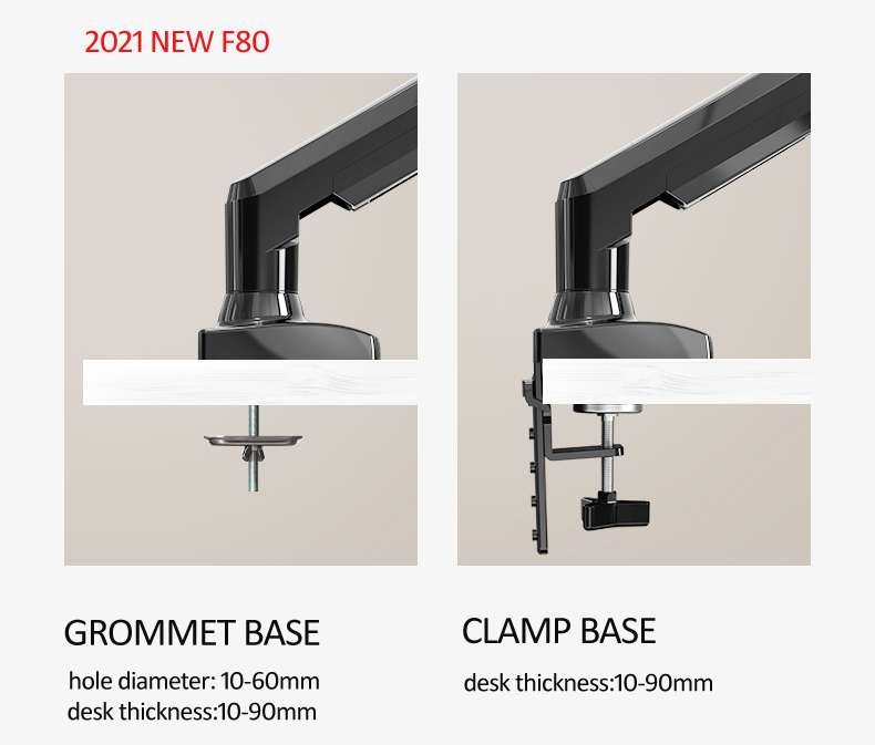 NEW NB F80 17-30' Desktop LED  - Monitor Arm Single recension och pris