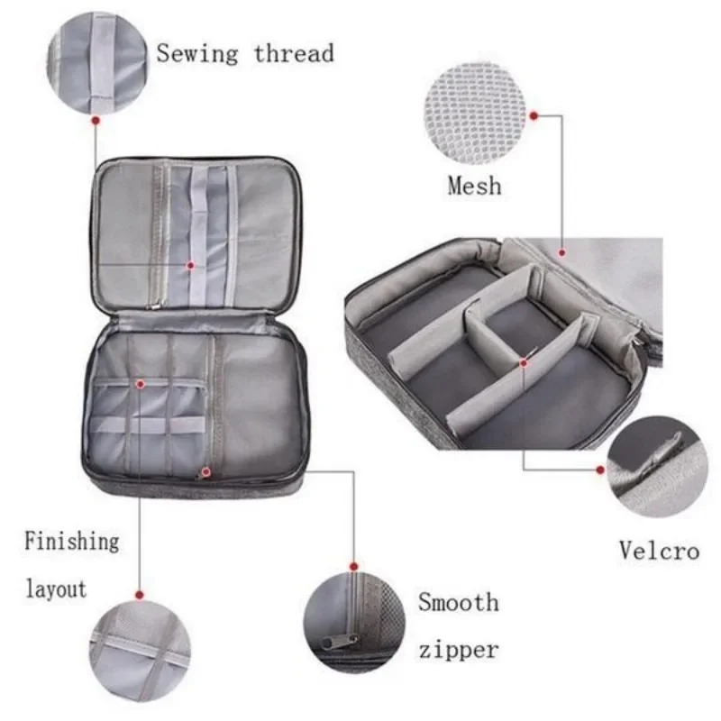 Electronics Organizer Travel C - Tech Accessories Travel Bag recension och pris