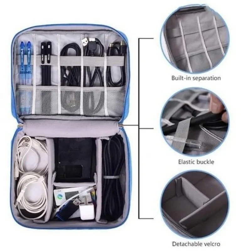 Electronics Organizer Travel C - Tech Accessories Travel Bag recension och pris