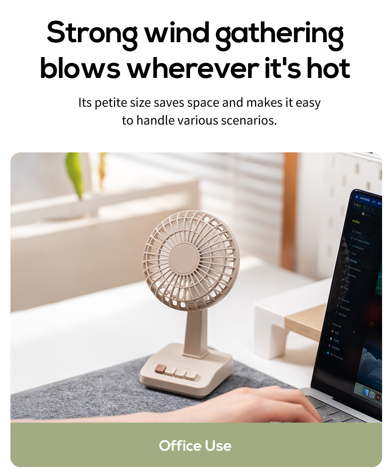 2026 New Retro Desktop Fan Por - Usb Fan Silent recension och pris