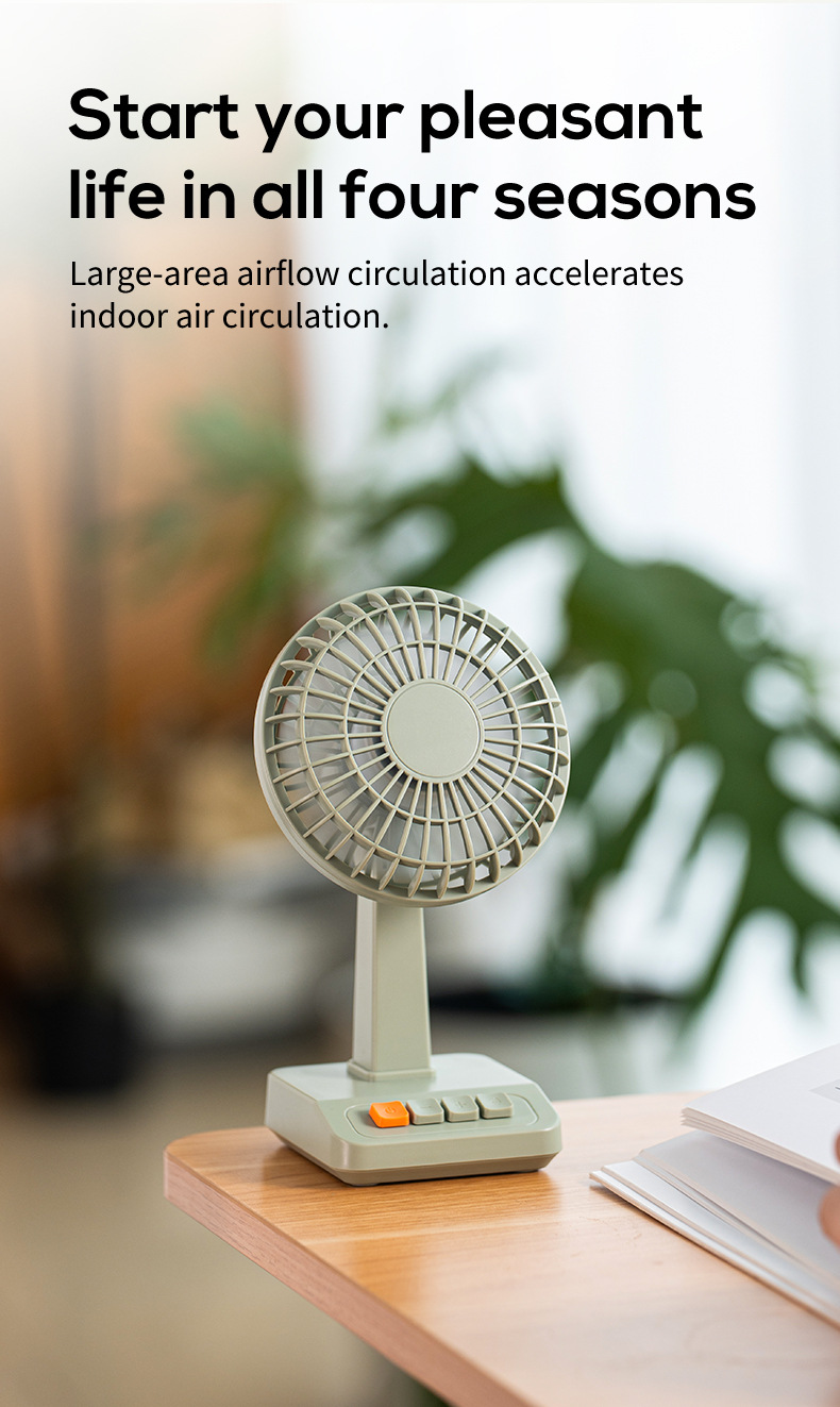 2026 New Retro Desktop Fan Por - Usb Fan Silent recension och pris