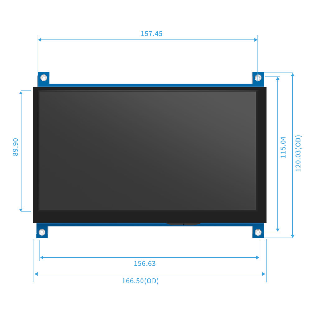 Raspberry Pi Touchscreen Monit - Usb Hub 7 Port recension och pris