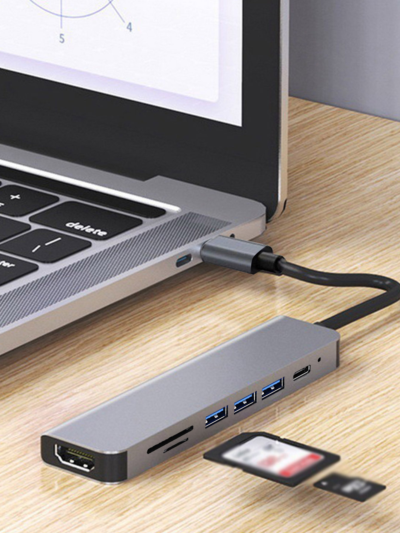 Cross-border 7-in-1 USB Hub wi - Usb Hub 7 Port recension och pris