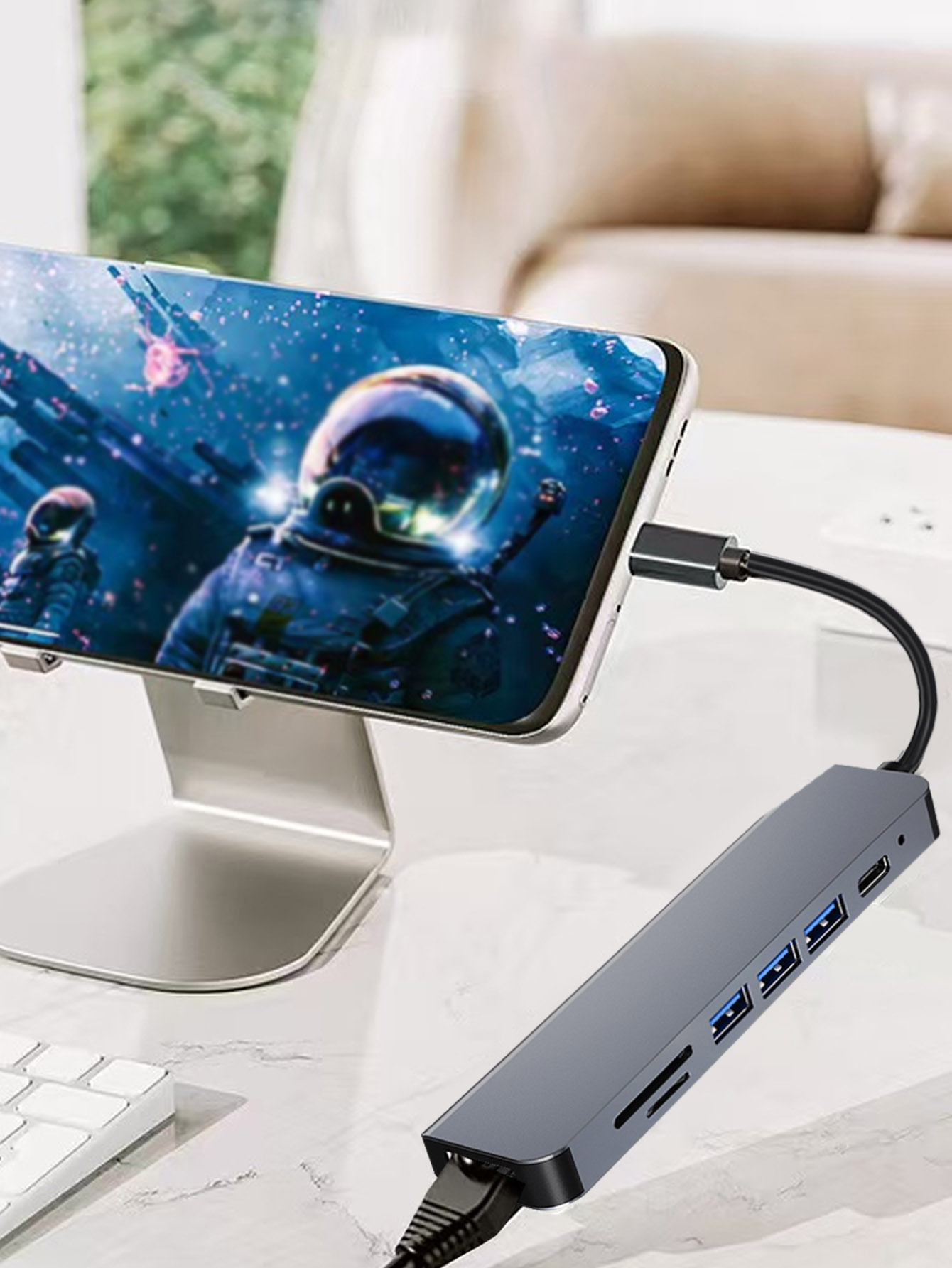 Cross-border 7-in-1 USB Hub wi - Usb Hub 7 Port recension och pris