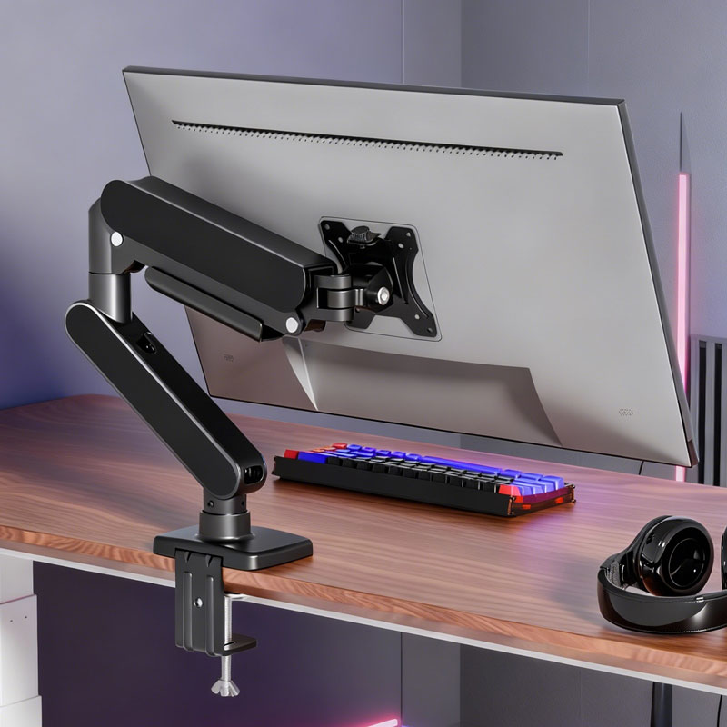 White Single Monitor Arm Desk  - Monitor Arm Single recension och pris
