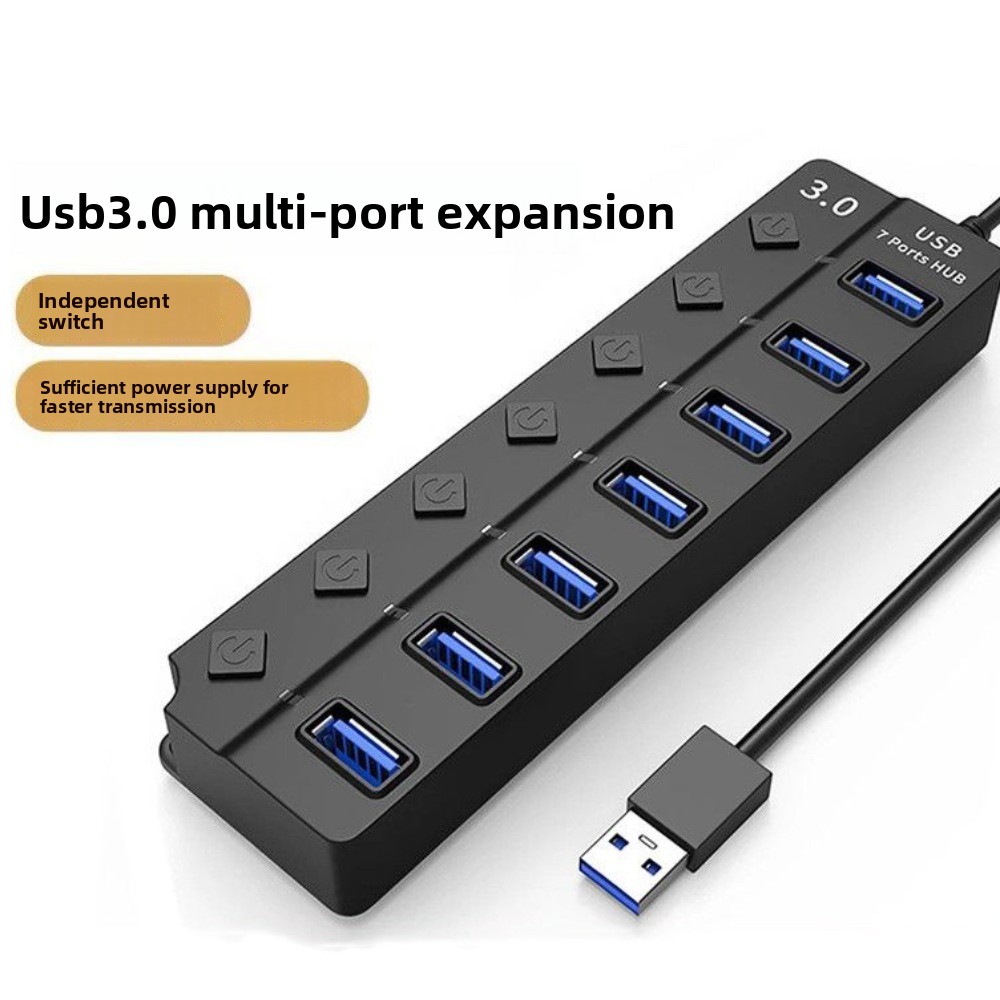 7 in 1 USB 3.0 Hub Independent - Usb Hub 7 Port recension och pris