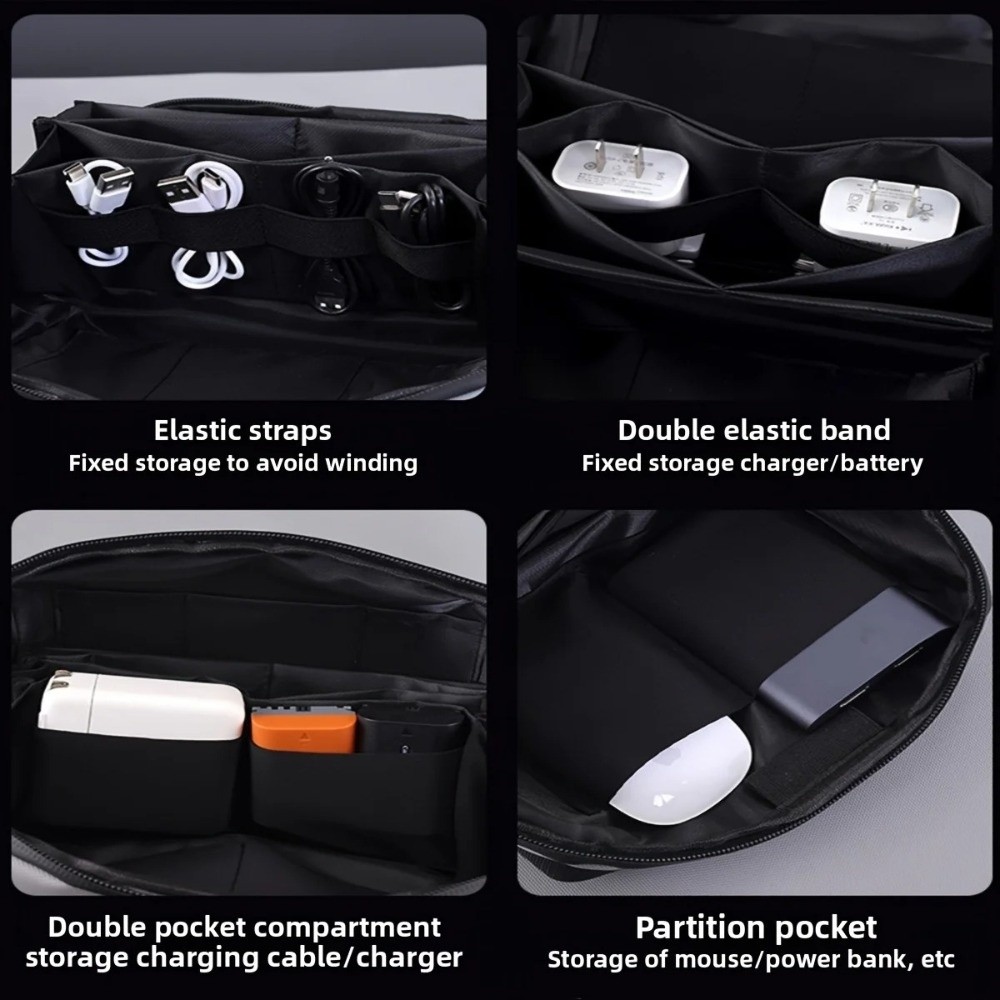 Portable Data Cable Storage Ba - Tech Accessories Travel Bag recension och pris