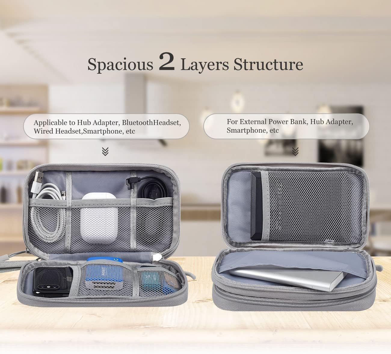 Travel Organizer Bag Cable Sto - Tech Accessories Kit recension och pris