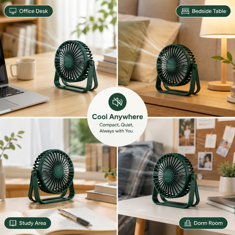 Mini Silent USB Desktop Portab - Usb Fan Silent recension och pris