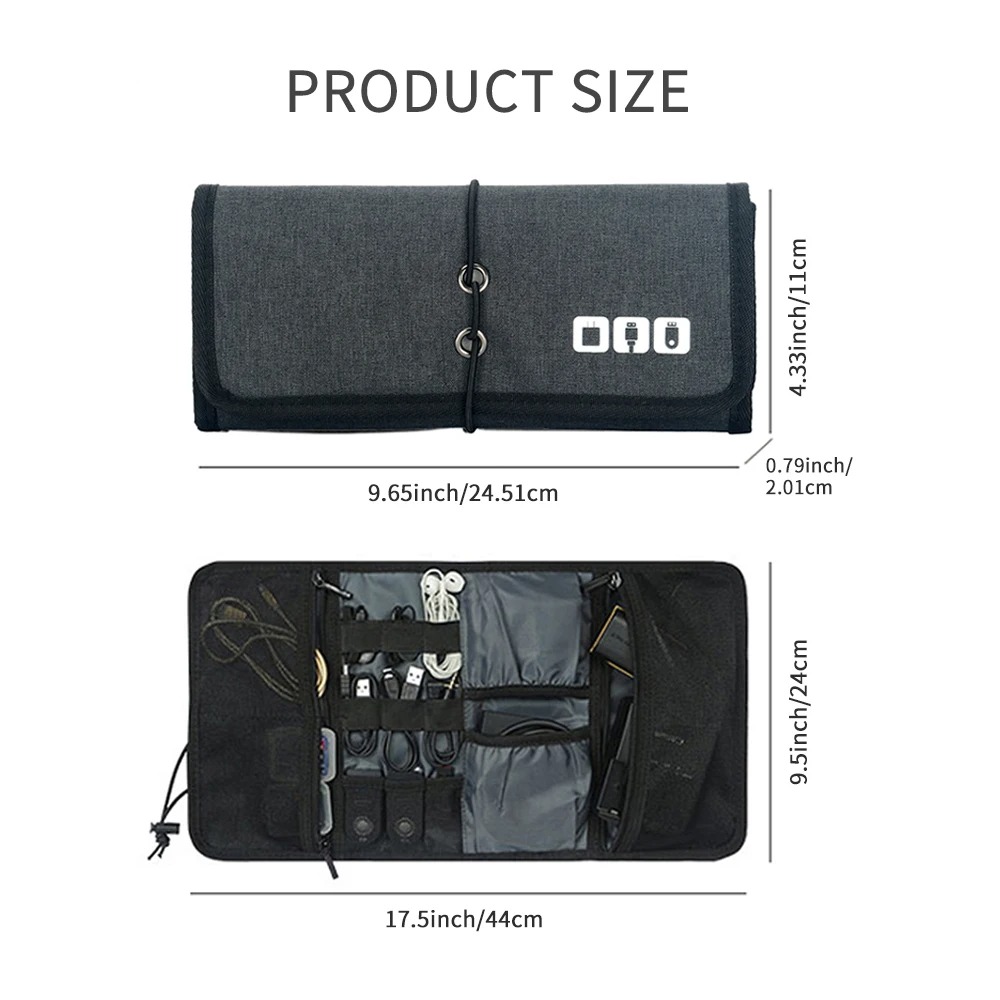 Electronic Organizer Cord Pouc - Tech Accessories Travel Bag recension och pris