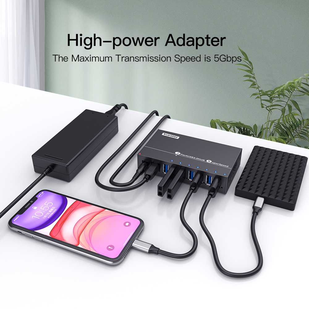 A-173 Sipolar 7 Port Usb Hub 3 - Usb Hub 7 Port recension och pris