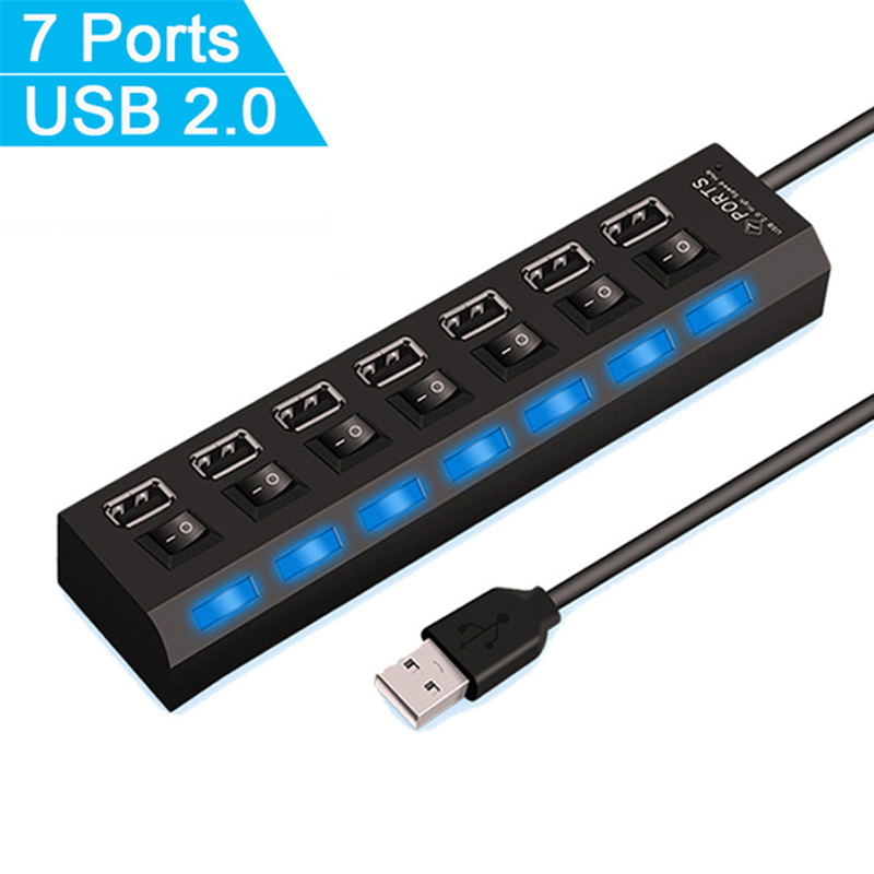 USB 2.0 Hub USB High Speed Spl - Usb Hub 7 Port recension och pris
