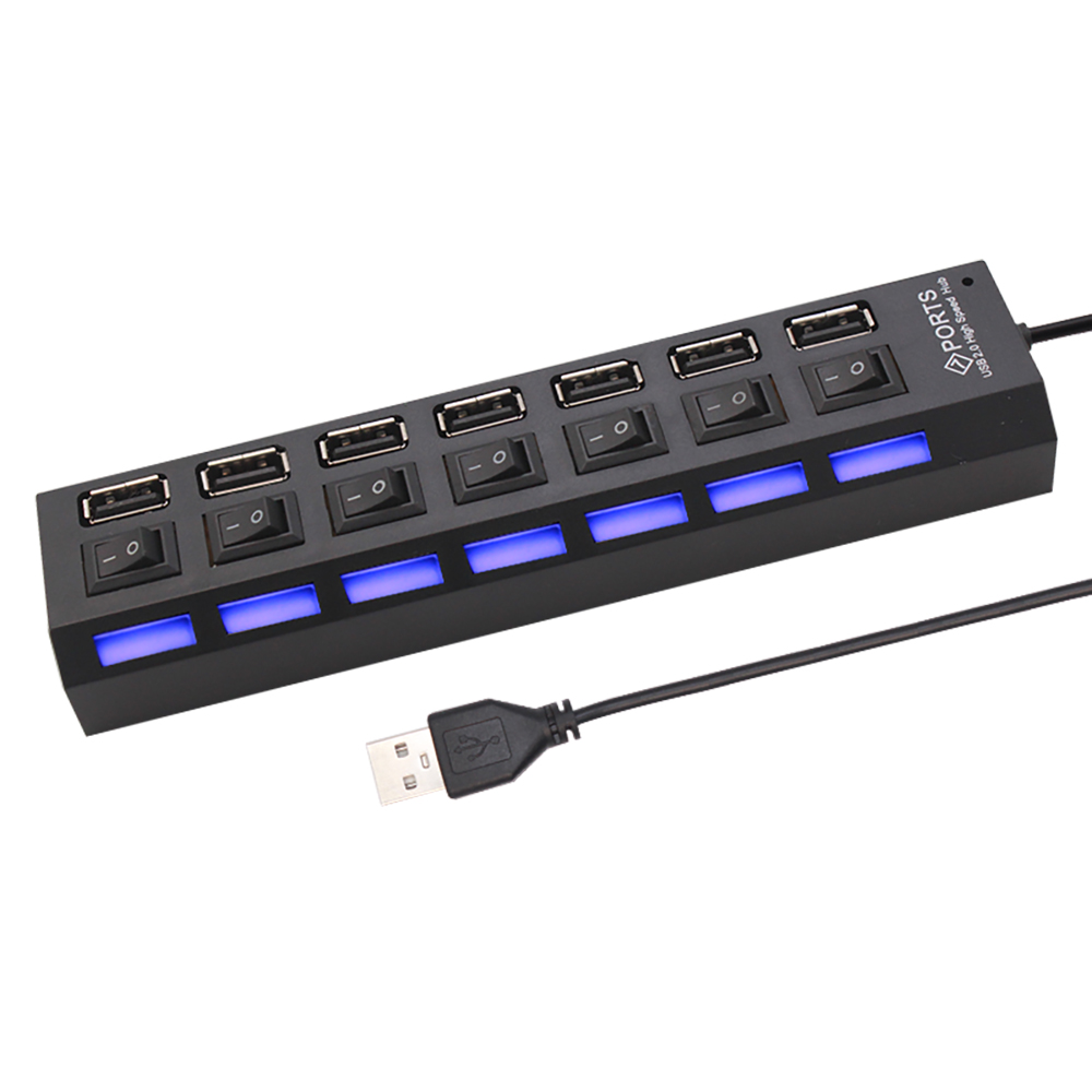 USB 2.0 Hub USB High Speed Spl - Usb Hub 7 Port recension och pris