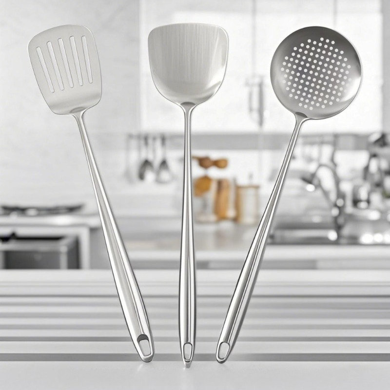 Food Stainless Steel Wok Spatu - Hi Tech Kitchen Accessories recension och pris