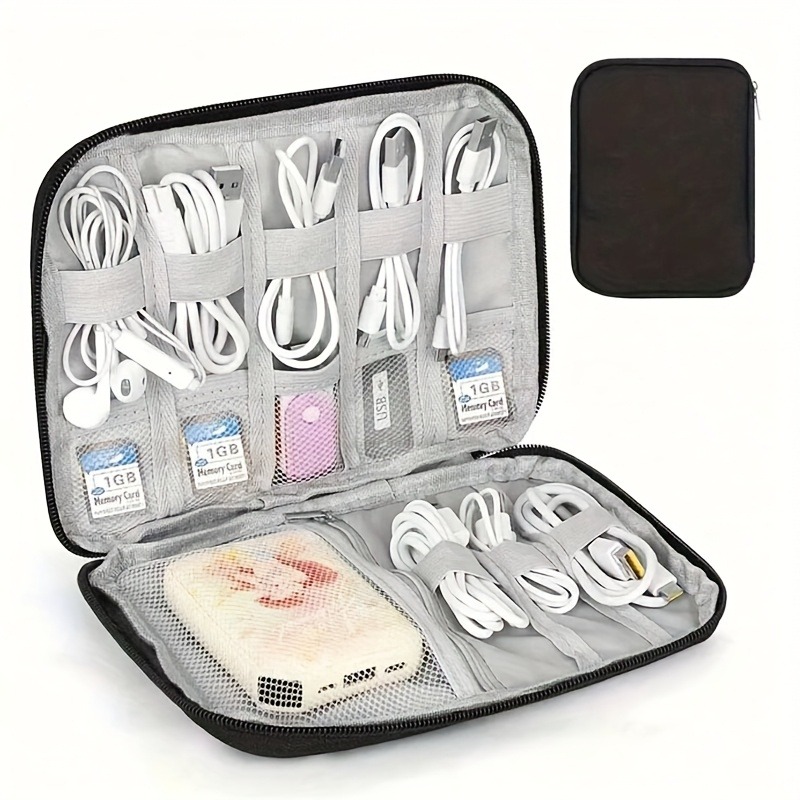 A Multi-Pocket Electronic Acce - Tech Accessories Travel Bag recension och pris